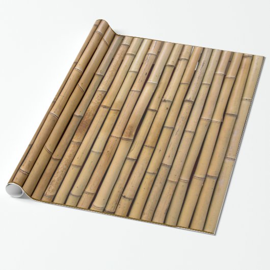 Bamboe gestructureerd inpakpapier (Uitgerold)