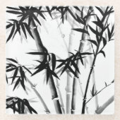 Bamboe Glazen Onderzetter (Voorkant)