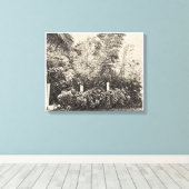 Bamboe Groove Canvas Afdruk (Insitu (Houten vloer))