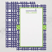 Bamboe & Grosgrain - Aangedreven schrijfbenodigdhe (Voorkant / Achterkant)