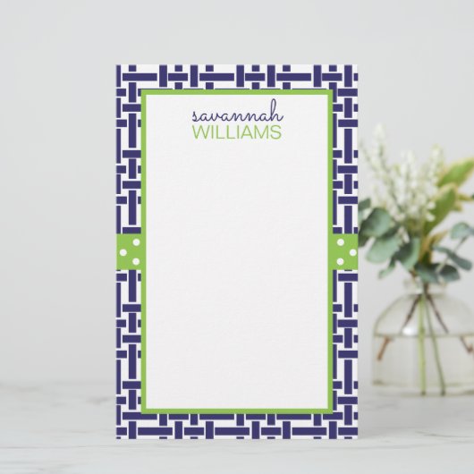 Bamboe & Grosgrain - Aangedreven schrijfbenodigdhe (Staand voorkant)