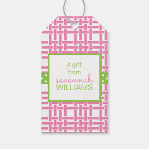 Bamboe & Grosgrain persoonlijke cadeaus Labels Cadeaulabel