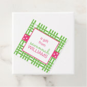 Bamboe & Grosgrain persoonlijke cadeaus of favorie Bedankjes Labels (In situ)