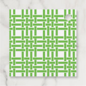 Bamboe & Grosgrain persoonlijke cadeaus of favorie Bedankjes Labels (Achterkant)