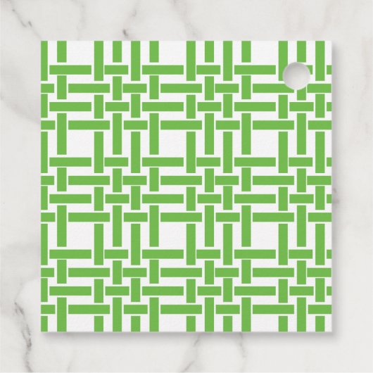 Bamboe & Grosgrain persoonlijke cadeaus of favorie Bedankjes Labels (Achterkant)