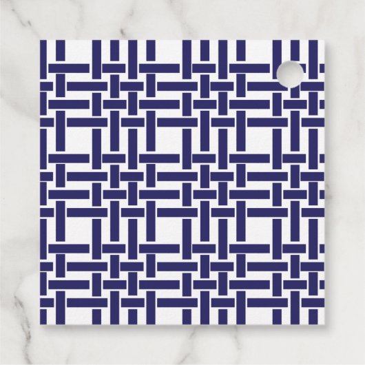 Bamboe & Grosgrain persoonlijke cadeaus of favorie Bedankjes Labels (Achterkant)