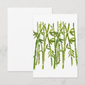 Bamboe Group Stems Bedankkaart (Voorkant / Achterkant)
