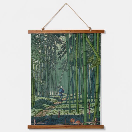 Bamboe Grove of Saga Fujishima Takeji Hangend Wandkleed (Voorkant)