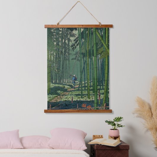 Bamboe Grove of Saga Fujishima Takeji Hangend Wandkleed (Slaapkamer)
