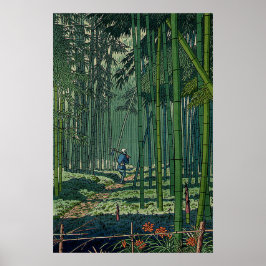 Bamboe Grove of Saga Fujishima Takeji Poster
