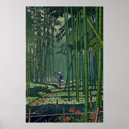 Bamboe Grove of Saga Fujishima Takeji Poster (Voorkant)