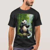 Bamboe Harmonie: Guohua Panda T-shirt (Voorkant)