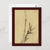 Bamboe, Hokusai Japans Kunstwerk Briefkaart (Voorkant / Achterkant)