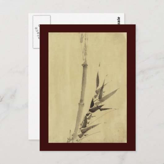 Bamboe, Hokusai Japans Kunstwerk Briefkaart (Voorkant / Achterkant)