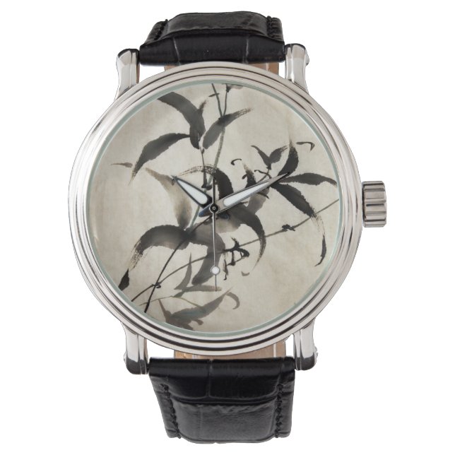 Bamboe Horloge (Voorkant)