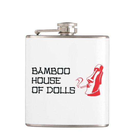 Bamboe House of Dolls Flask Heupfles (Voorkant)