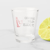 Bamboe House of Dolls Shot Glass Glas (Achterkant)