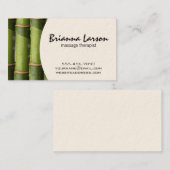 Bamboe II (crème) Visitekaartje (Voorkant / Achterkant)