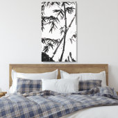 Bamboe in de lente canvas afdruk (Insitu (Slaapkamer))