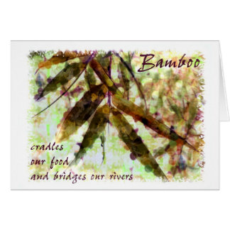 Bamboe in een hete regen...brug over onze rivieren