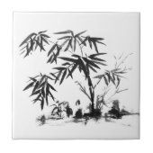 Bamboe in water tegeltje (Voorkant)