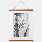 Bamboe Inkt Kunstwerk Print Wall Art Tapestry Hangend Wandkleed (Voorkant)