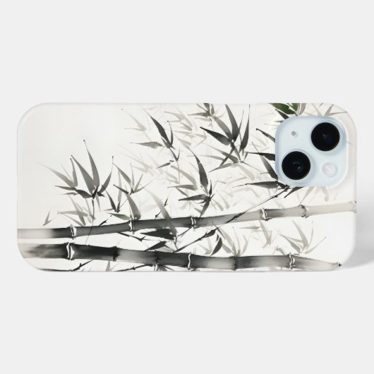 Bamboe inkt schilderij Case-Mate iPhone case (Achterkant (horizontaal))