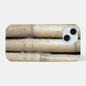 bamboe iPhone 15 case (Achterkant horizontaal)