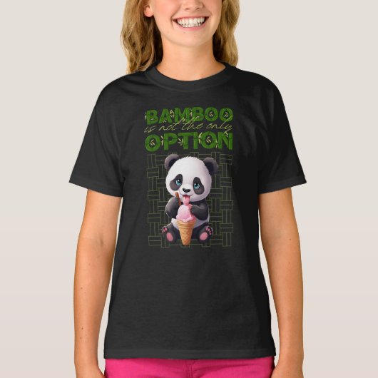 Bamboe is niet de enige optie, ijspanda t-shirt (Voorkant)