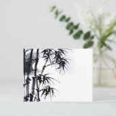 Bamboe Japanse minimale plant. Briefkaart (Staand voorkant)