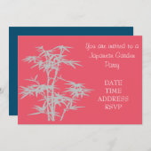 Bamboe Japanse Tuinpartij Kaart (Voorkant / Achterkant)