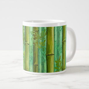 Bamboe Jungle Bos Warm Koel Groen Grote Koffiekop