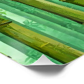 Bamboe Jungle Bos Warm Koel Groen Perfect Poster (Hoek)
