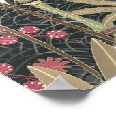 Bamboe Kersenbloesems Art Deco Design Poster (Hoek)