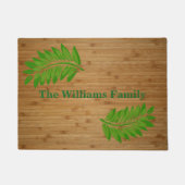 Bamboe Kijk naar aangepaste deuropening Deurmat (Voorkant)