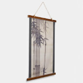 Bamboe, kitsu, inkt schilderen hangend wandkleed (Gebogen)