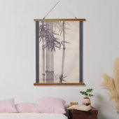 Bamboe, kitsu, inkt schilderen hangend wandkleed (Slaapkamer)
