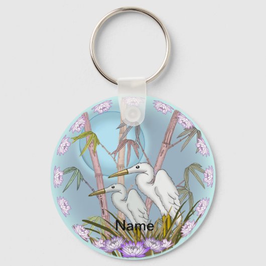 Bamboe kranen sleutelhanger (Voorkant)