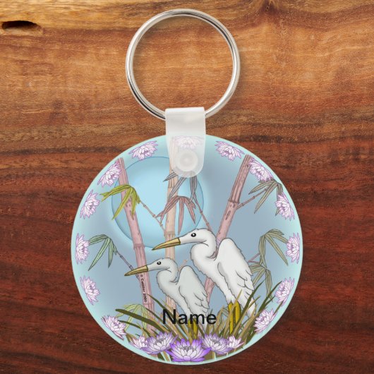 Bamboe kranen sleutelhanger (Voorkant)