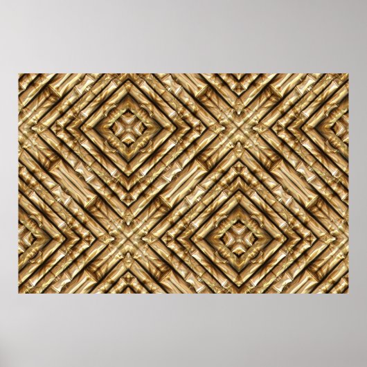 Bamboe Kunst 1 Poster (Voorkant)