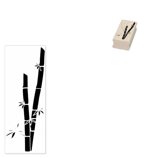 bamboe kunststempel rubberstempel (Gestempeld)