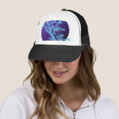 bamboe laat cirkel rond trucker pet (In situ)