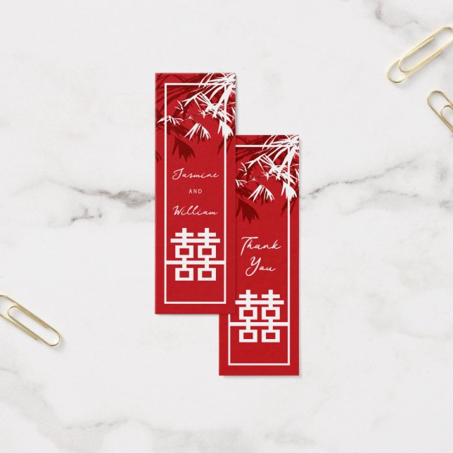 Bamboe laat Labels met tweeduizend cadeautjes Mini Visitekaartjes (Kantoor)