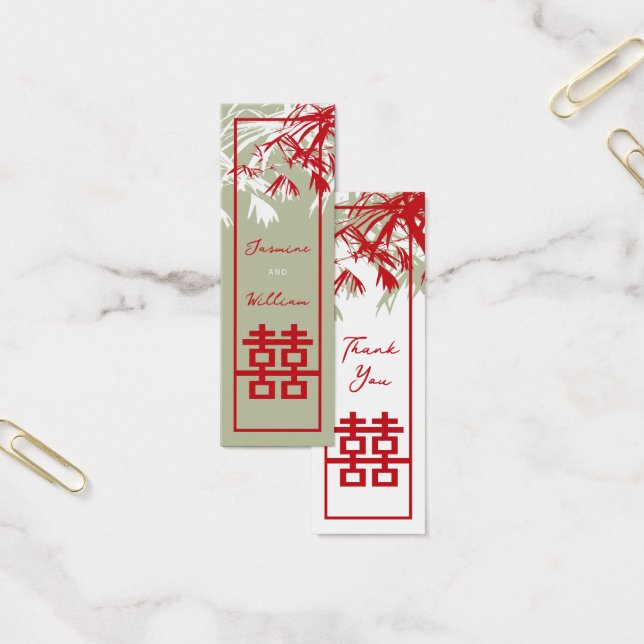 Bamboe laat Labels met tweeduizend cadeautjes Mini Visitekaartjes (Kantoor)