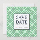 Bamboe Lattice Save the Date (Voorkant)