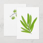 Bamboe Leaves Bedankkaart (Voorkant / Achterkant)