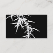 Bamboe Leaves Black Visitekaartje (Achterkant)