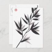 Bamboe Leaves Briefkaart (Voorkant / Achterkant)