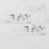 Bamboe Leaves/Oriental Zen Profilecard/Bladwijzer Mini Visitekaartje (Voorkant / Achterkant)