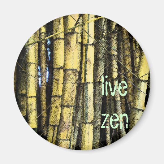Bamboe Live Zen Magnet (Voorkant)